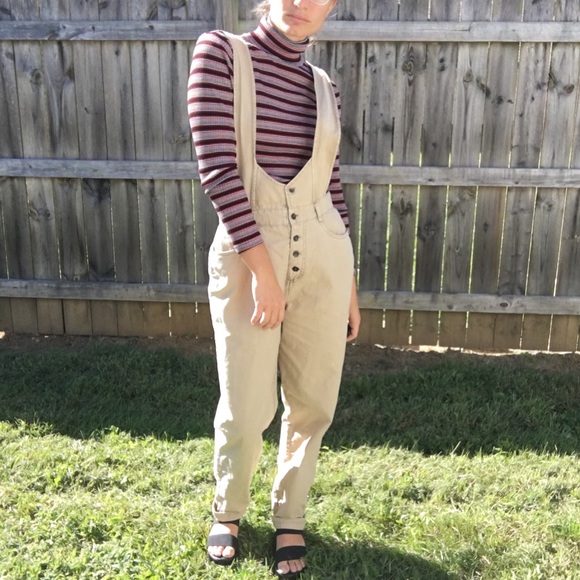BDG Denim - BDG Khaki Overalls.